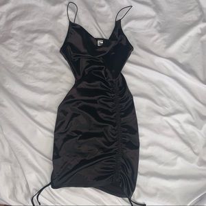 Black Sexy Satin Bodycon dress (NOT FOR SALE)